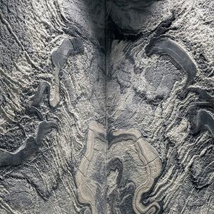 Silver Stream-Laminate Super Rock Design (2+1)CM Slab