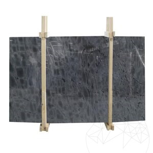 Snake Blue Polished Marble Slab, 2 cm
