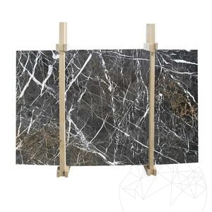 Spider Black Polished Marble Slab 2 cm
