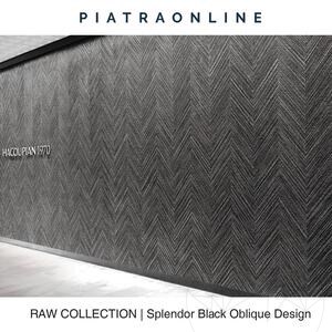 Splendor Black Oblique Design Slab Granite 2CM