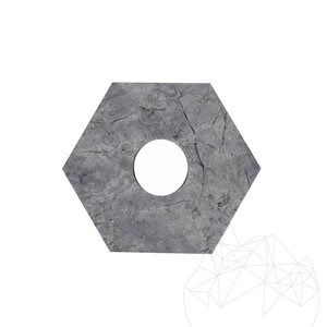 Handmade Natural Stone Candle Holder (ø = 7.5 cm)