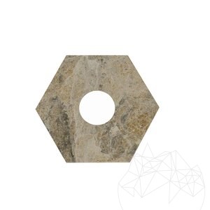 Handmade Natural Stone Candle Holder (ø = 7.5 cm)