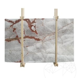 Symphony Grey Polished Marble Slab, 2 cm