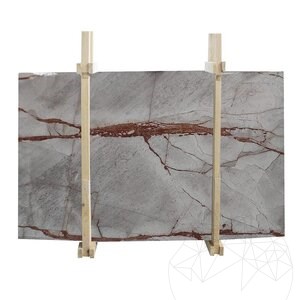 Symphony Grey Polished Marble Slab, 2 cm