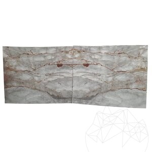 Symphony Grey Polished Marble Slab, 2 cm