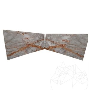 Symphony Grey Polished Marble Slab, 2 cm