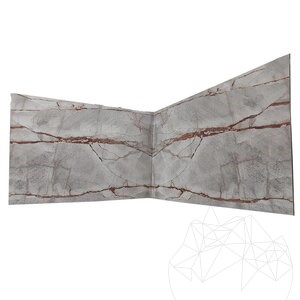 Symphony Grey Polished Marble Slab, 2 cm