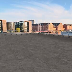 Sinterized Stone L'ALTRA PIETRA Tegel Black, 90 X 90 X 2 cm, R11 - Non-Slip for outdoor use