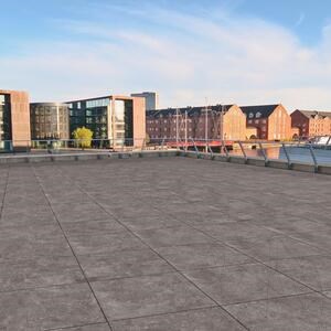 Sinterized Stone L'ALTRA PIETRA Tegel Moon, 90 X 90 X 2 cm, R11 - Non-Slip for outdoor use