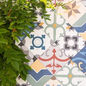 Oriental Terrazzo KR-09 Mix Pattern 20 x 20 x 1.8 cm