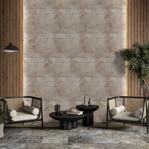 Classic Cross Cut Tumbled Travertine, 10 x 30.5 x 1 cm