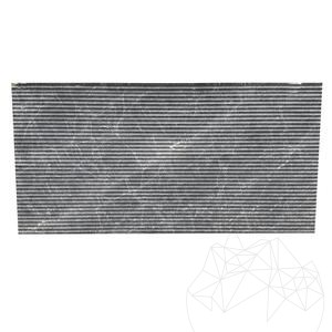 Fluted Marble Talos Edge, 2 cm