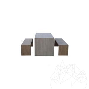 Garden Table Tavolo U - Sintered Stone, 80X180X4XH75 Premium