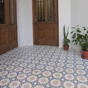 Oriental Terrazzo KR-09 Blue 20 x 20 x 1.8 cm