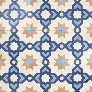Oriental Terrazzo KR-09 Blue 20 x 20 x 1.8 cm