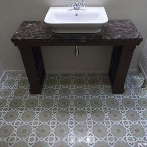 Oriental Terrazzo KR-09 Green 20 x 20 x 1.8 cm