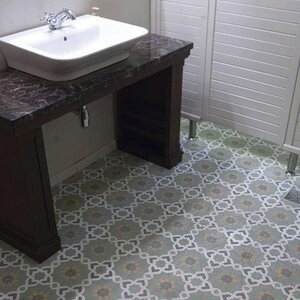 Oriental Terrazzo KR-09 Green 20 x 20 x 1.8 cm