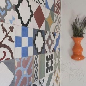 Oriental Terrazzo KR-09 Mix Pattern 20 x 20 x 1.8 cm