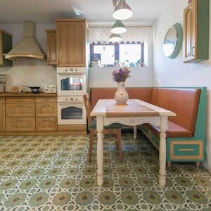 Oriental Terrazzo KR-09 Green 20 x 20 x 1.8 cm