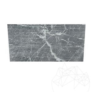 Fluted Marble Tinos Edge, 2 cm