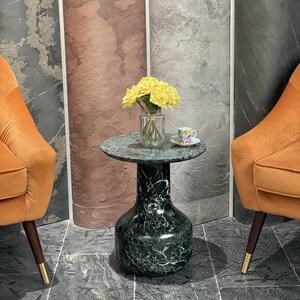 Tinos Marble Moon Side Table