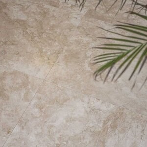 Classic PREMIUM Cross Cut Honed Travertine, 61 x 61 x 1.2 cm