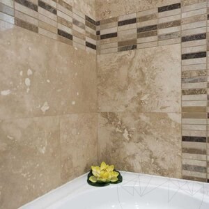 Classic PREMIUM Cross Cut Honed Travertine, 61 x 30.5 x 1.2 cm