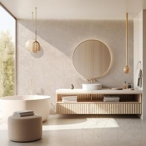 Classic Cross Cut Filled & Honed Travertine Slab, 3 cm