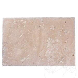 Classic Cross Cut Brushed & Chiseled Edge Travertine, 61 x 40.6 x 3 cm