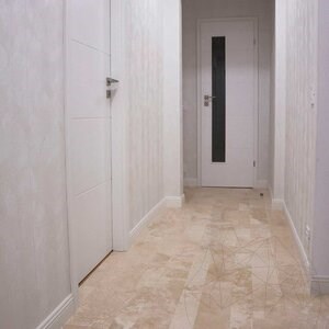 Classic Cross Cut PREMIUM Honed Travertine Plank Set 1.2 cm