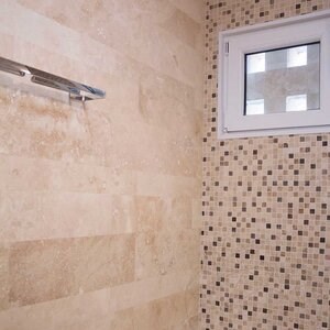 Classic Cross Cut PREMIUM Honed Travertine Plank Set 1.2 cm