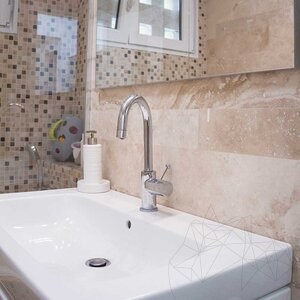 Classic Cross Cut PREMIUM Honed Travertine Plank Set 1.2 cm