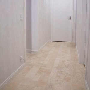 Classic Cross Cut PREMIUM Honed Travertine Plank Set 1.2 cm