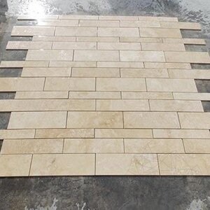Classic Cross Cut PREMIUM Honed Travertine Plank Set 1.2 cm