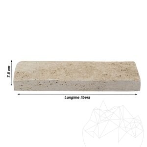 Classic Splitface Travertine, 7.5 cm x FL x 2.2 cm
