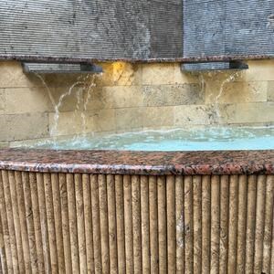 Latte Travertine M2 Moulding, 2 x 2 x 30.5 cm