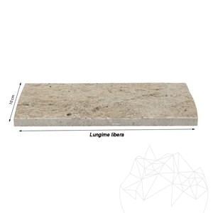 Latte PREMIUM Splitface Travertine, 10 cm x FL x 1.3 cm