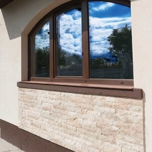 Multicolored Splitface Travertine, 10 cm x FL x 2.2 cm