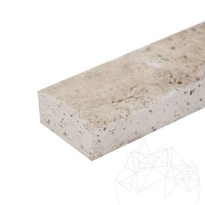 Multicolored Splitface Travertine, 5 cm x FL x 2.2 cm
