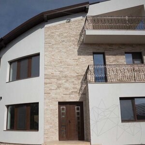 Multicolored Splitface Travertine, 5 cm x FL x 2.2 cm