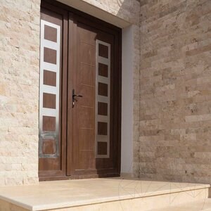 Multicolored Splitface Travertine, 5 cm x FL x 2.2 cm