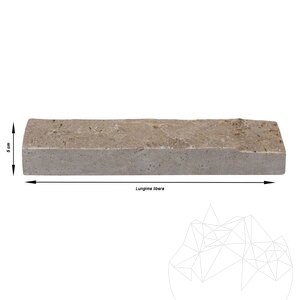 Noce Splitface Travertine, 5 cm x FL x 2.2 cm