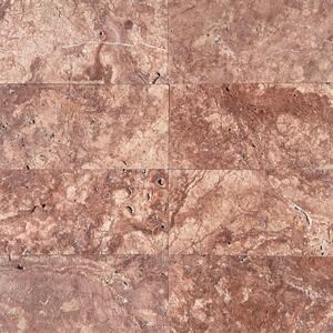 Red Opium Cross Cut Brushed Travertine 61 x 30.5 x 1.2 cm 