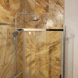 Peach Cross Cut Brushed Travertine 61 x 30.5 x 1.2 cm