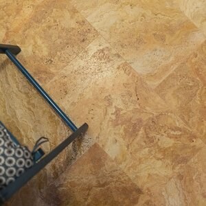 Peach Cross Cut Brushed Travertine 61 x 30.5 x 1.2 cm