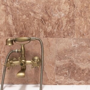 Red Opium Cross Cut Polished Travertine 61 x 30.5 x 1.2 cm 