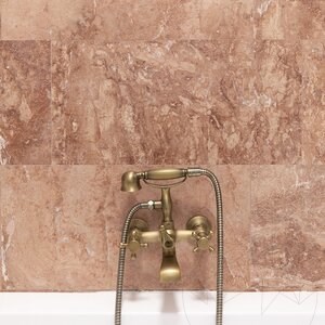 Red Opium Cross Cut Polished Travertine 61 x 30.5 x 1.2 cm 