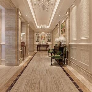 Royal Walnut Vein Cut Polished Travertine, 61 x 30,5 x 1,2 cm 