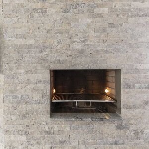 Silver Splitface Travertine, 5 cm x FL x 2cm