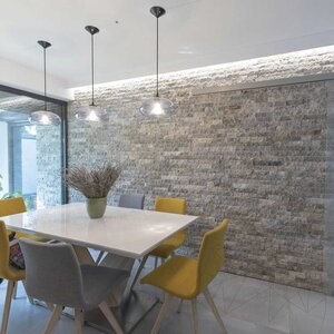 Silver Splitface Travertine, 5 cm x FL x 2cm